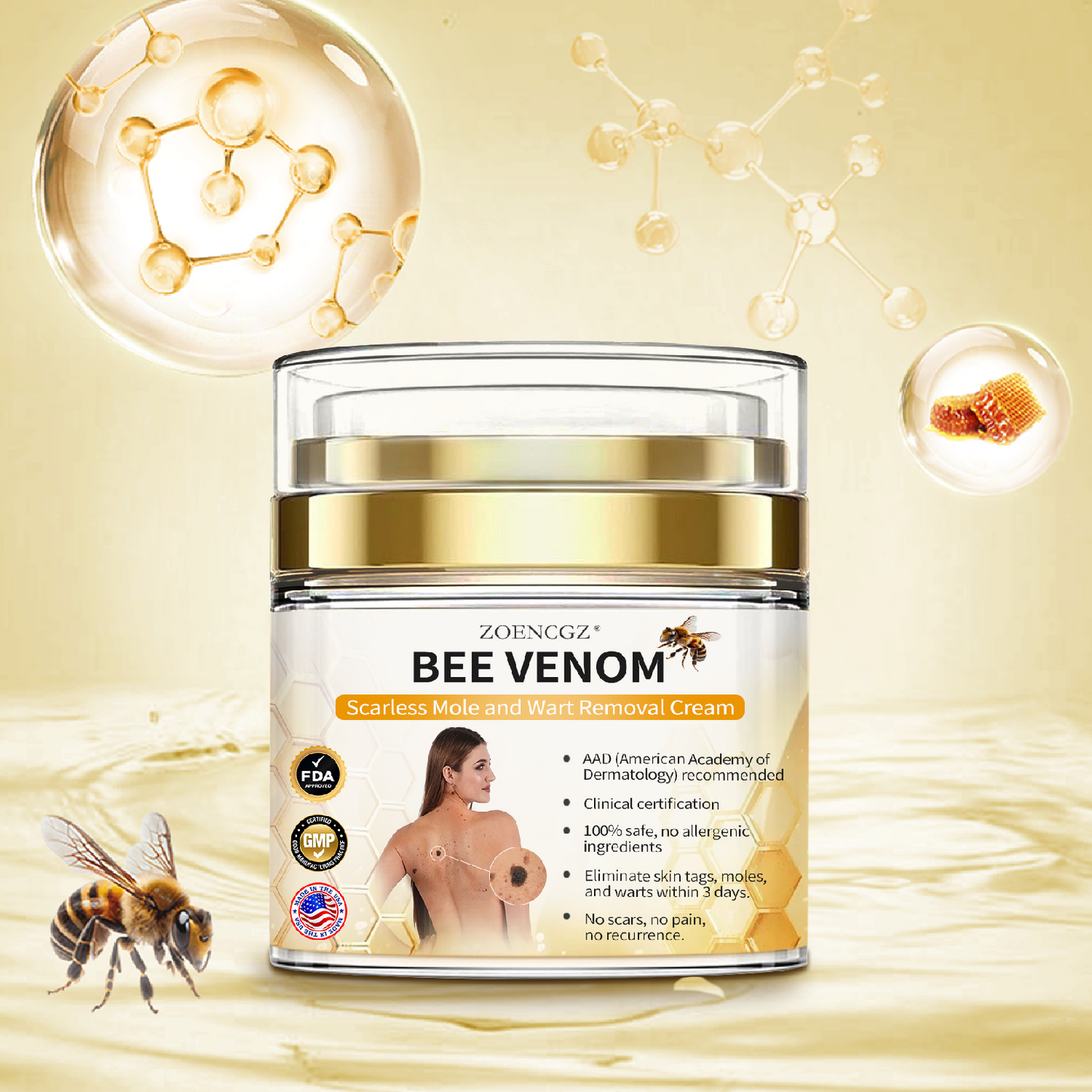 𝐁𝐞𝐞 𝐕𝐞𝐧𝐨𝐦 𝐌𝐨𝐥𝐞 𝐚𝐧𝐝 𝐖𝐚𝐫𝐭 𝐓𝐫𝐞𝐚𝐭𝐦𝐞𝐧𝐭 𝐂𝐫𝐞𝐚𝐦(👨‍⚕𝐀𝐀𝐃 𝐑𝐄𝐂𝐎𝐌𝐌𝐄𝐍𝐃𝐒)